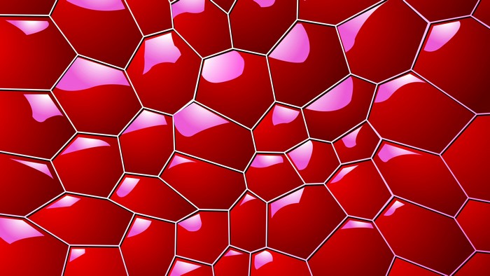 4K Red Abstract Bubble Pattern