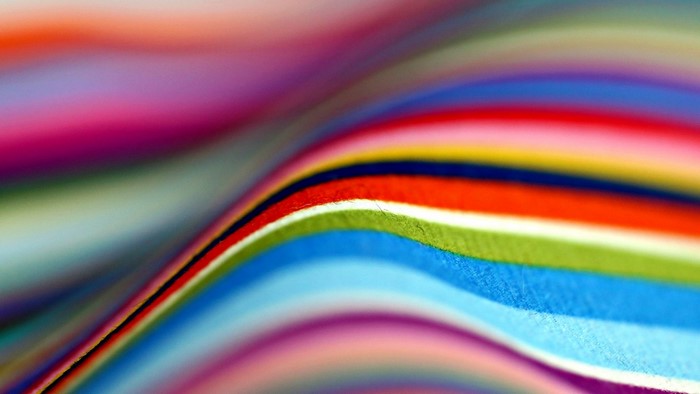Colorful fabric texture with wavy lines