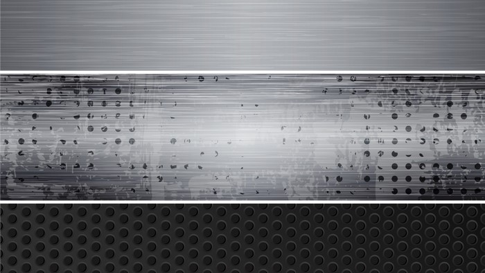 Brushed metal textures with circular patterns