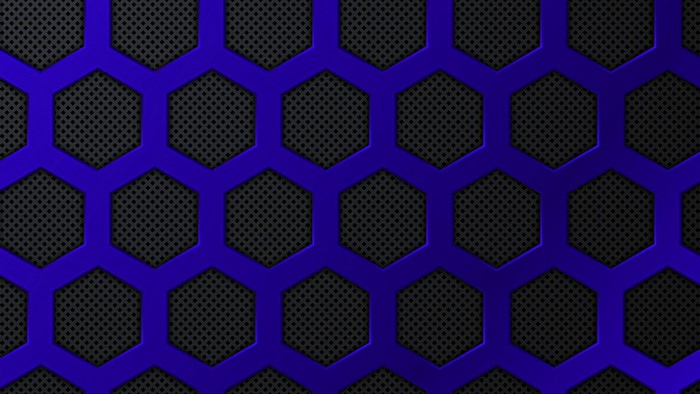 4K Metal Hexagonal Pattern