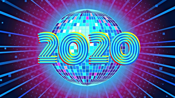 2020 Disco Ball New Year Celebration