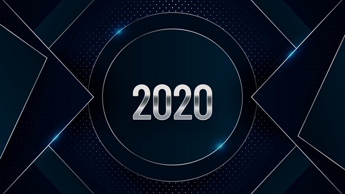 2020 New Year Celebration Abstract Background