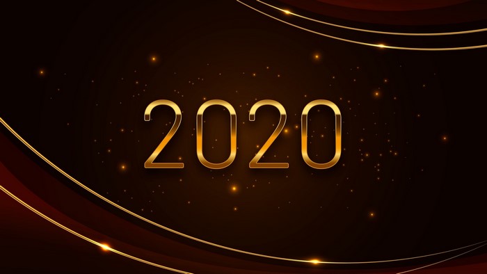 Golden 2020 New Year Celebration