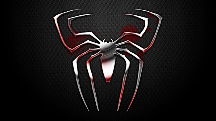 Spider-Man Logo with Blood Splatter
