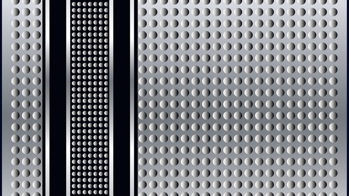 Metal texture with circles and stripes