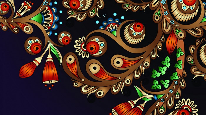 4K Vector Floral Pattern