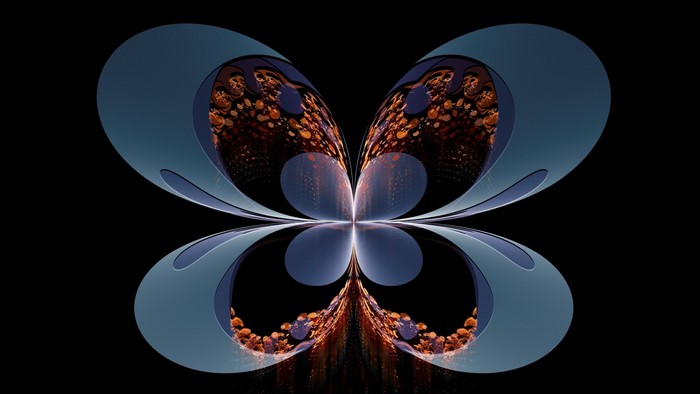 Abstract butterfly fractal