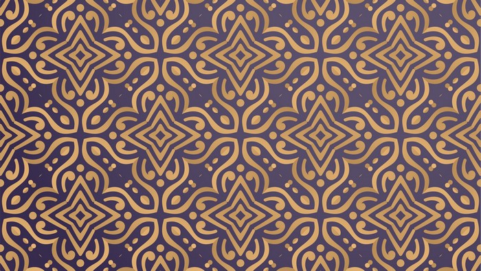 4K Golden Ornate Pattern
