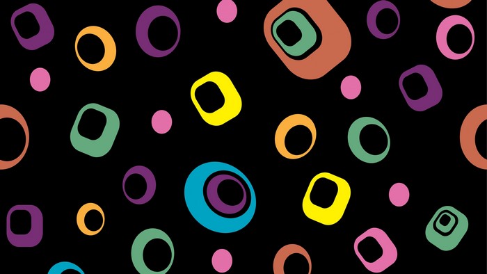 4K Abstract Pattern of Colorful Shapes