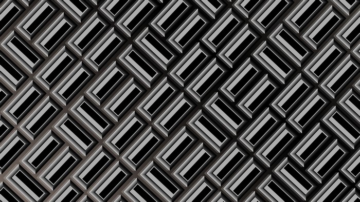 Abstract geometric pattern with metallic texture