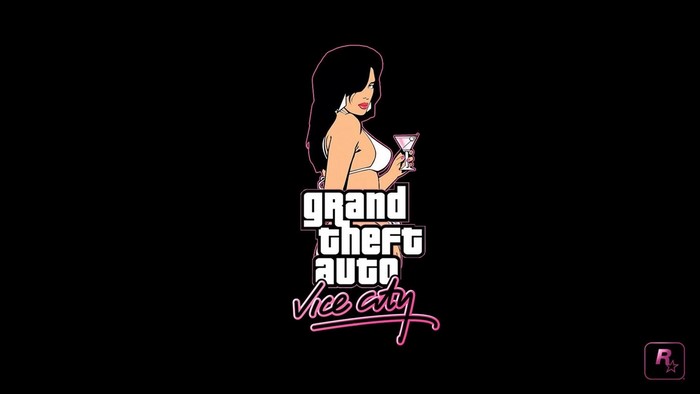 Grand Theft Auto: Vice City logo with woman