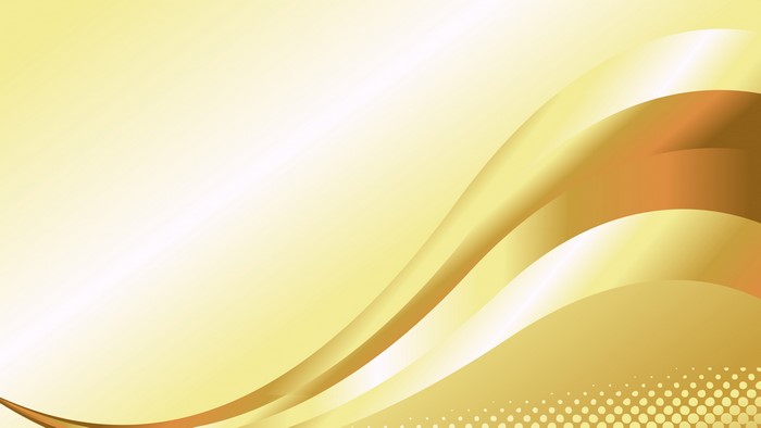 Golden Waves Abstract Background