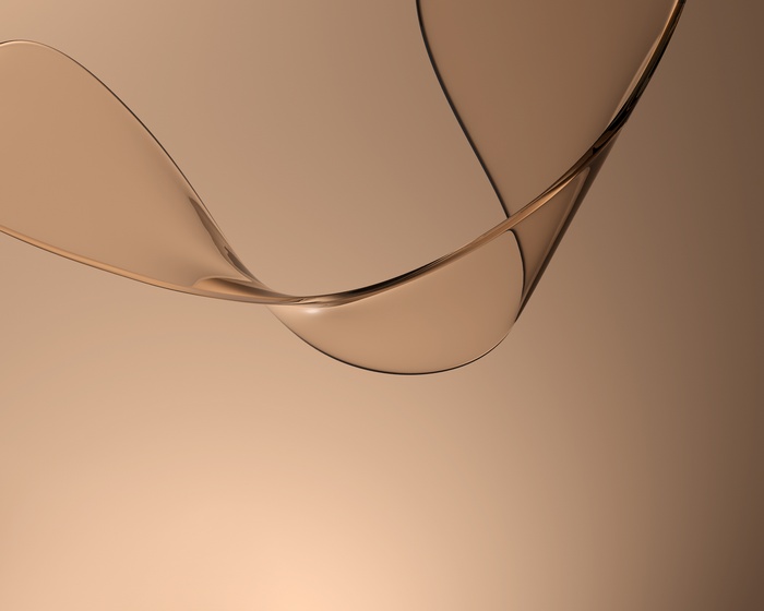 Waves, Curves, Stock, Huawei MediaPad M5, Golden brown