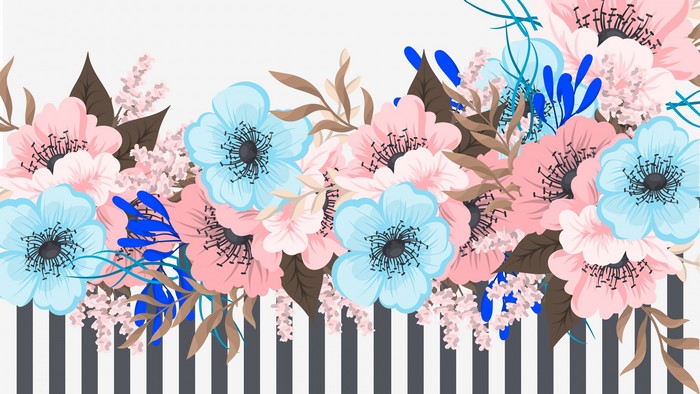 Vector flowers