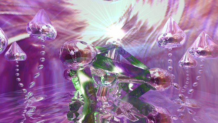 4K 3D abstract visualization
