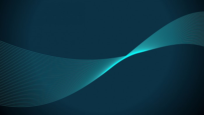 4K Abstract Blue Wave Lines