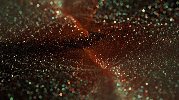 Abstract Glittering Particles