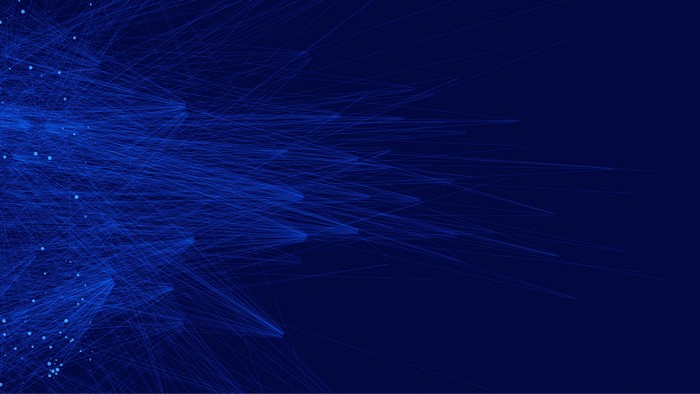 4K Abstract Blue Network Lines