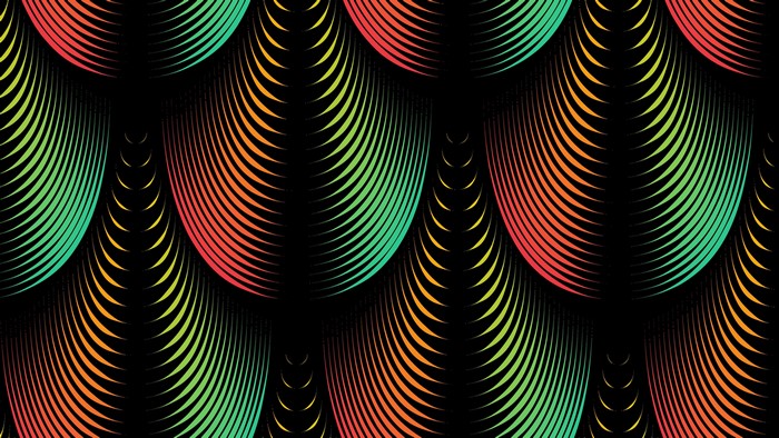 4K Abstract Pattern with Gradient Lines