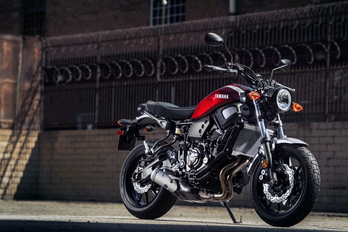 2018 Yamaha XSR700 motorcycle