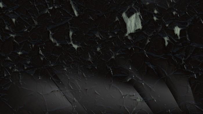 4K Black Crumpled Texture