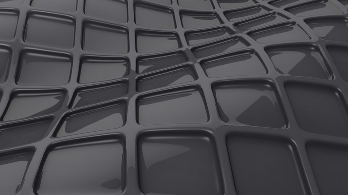 Abstract 3D Grid Surface