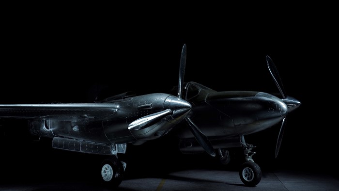 4K Lockheed P-38 Lightning Airplane