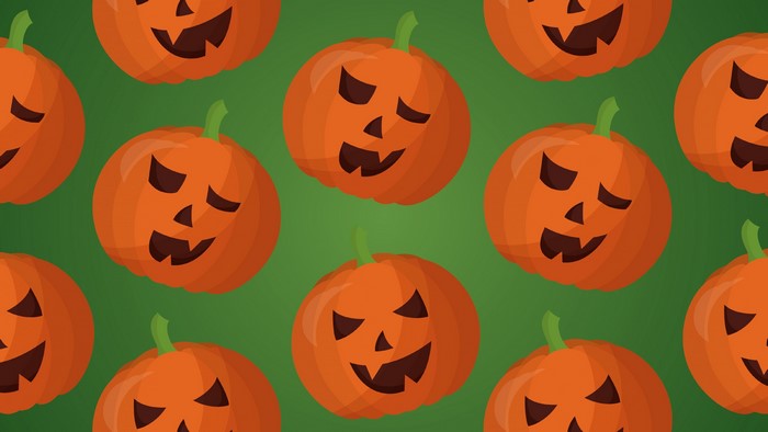 4K Halloween Pumpkins Pattern