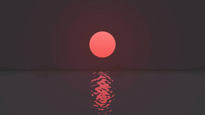 Seascape, 4K, Reflections, Sunset