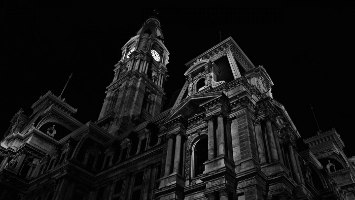 Philadelphia City Hall at night