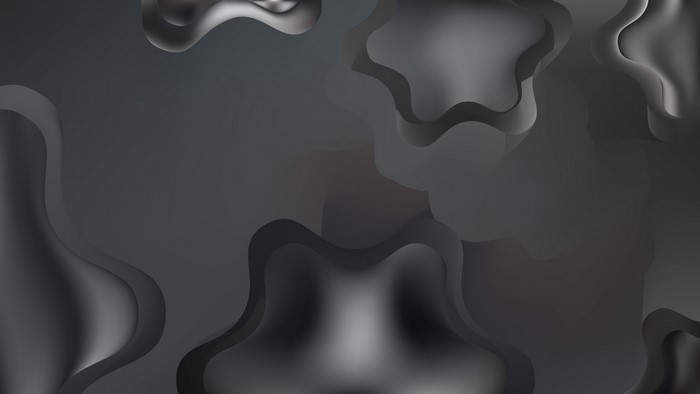 4K Abstract Dark Fluid Shapes