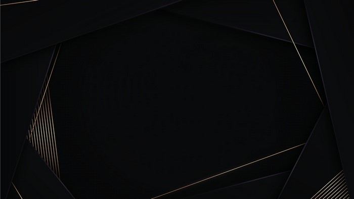 Abstract dark background with gold lines