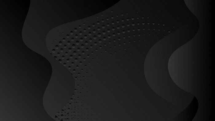 Abstract dark background with wavy shapes and dots