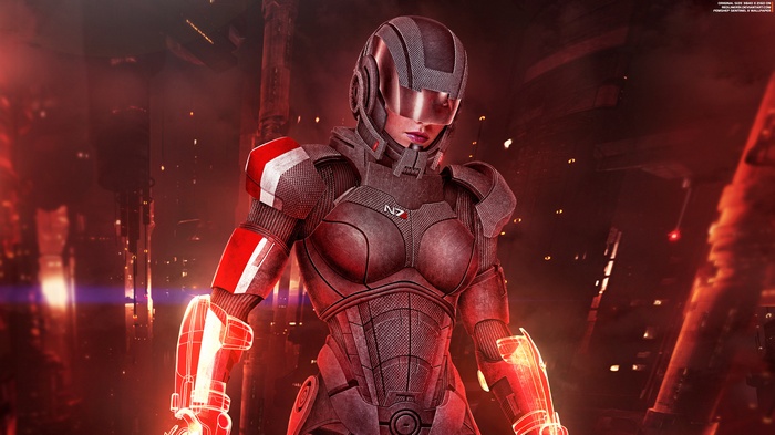 Female Shepard Sentinel from Mass Effect 4K