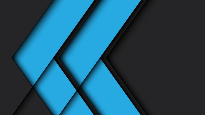 Abstract Blue and Gray Arrow Shapes 4K