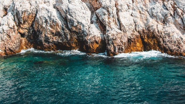 Rocky coastline with turquoise water