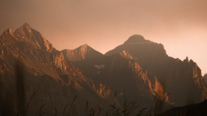 Mountains at sunset