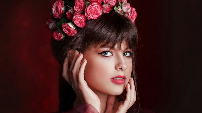 Girl with a flower crown