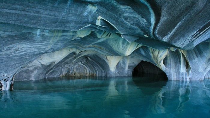 Marble Caves with Turquoise Water
