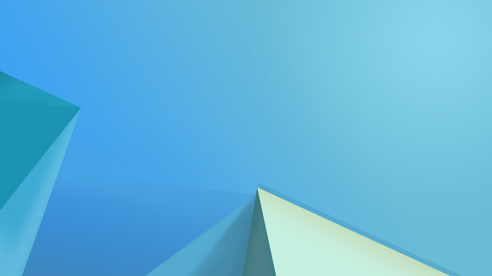 Minimal Blue Triangles 4K
