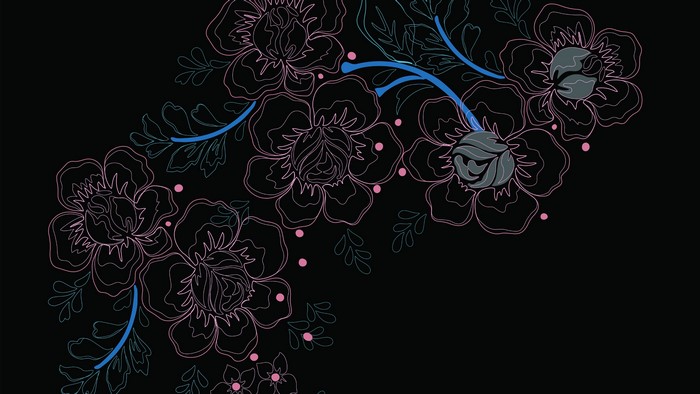 4K Vector Graphics Floral Design