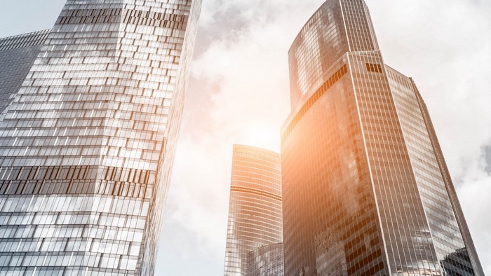 Modern Skyscrapers in Sunlight