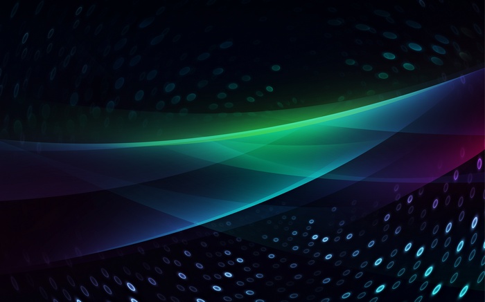 Abstract Colorful Light Waves and Particles