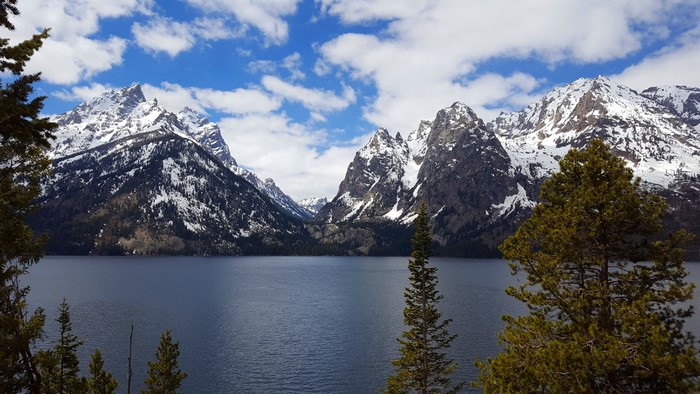 4K Nature Landscape with Snow-Capped Mountains and Lake