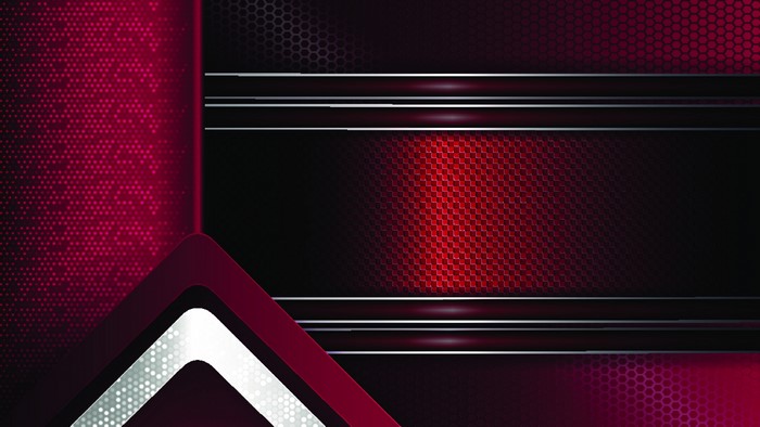 Abstract Red and Black Geometric Design with Arrows