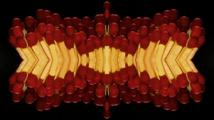 Kaleidoscope of Red Matches