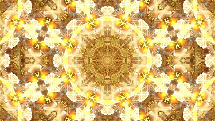 Golden Fractal Pattern