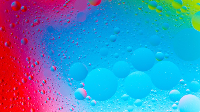 Circles, Bubbles, Colorful, 4K