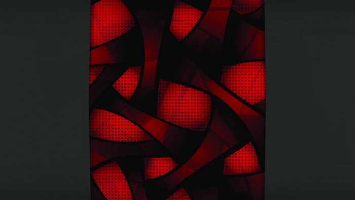 4K Abstract Red and Black Geometric Pattern