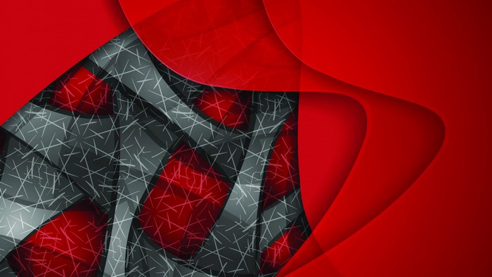 Abstract Red and Gray Geometric Pattern